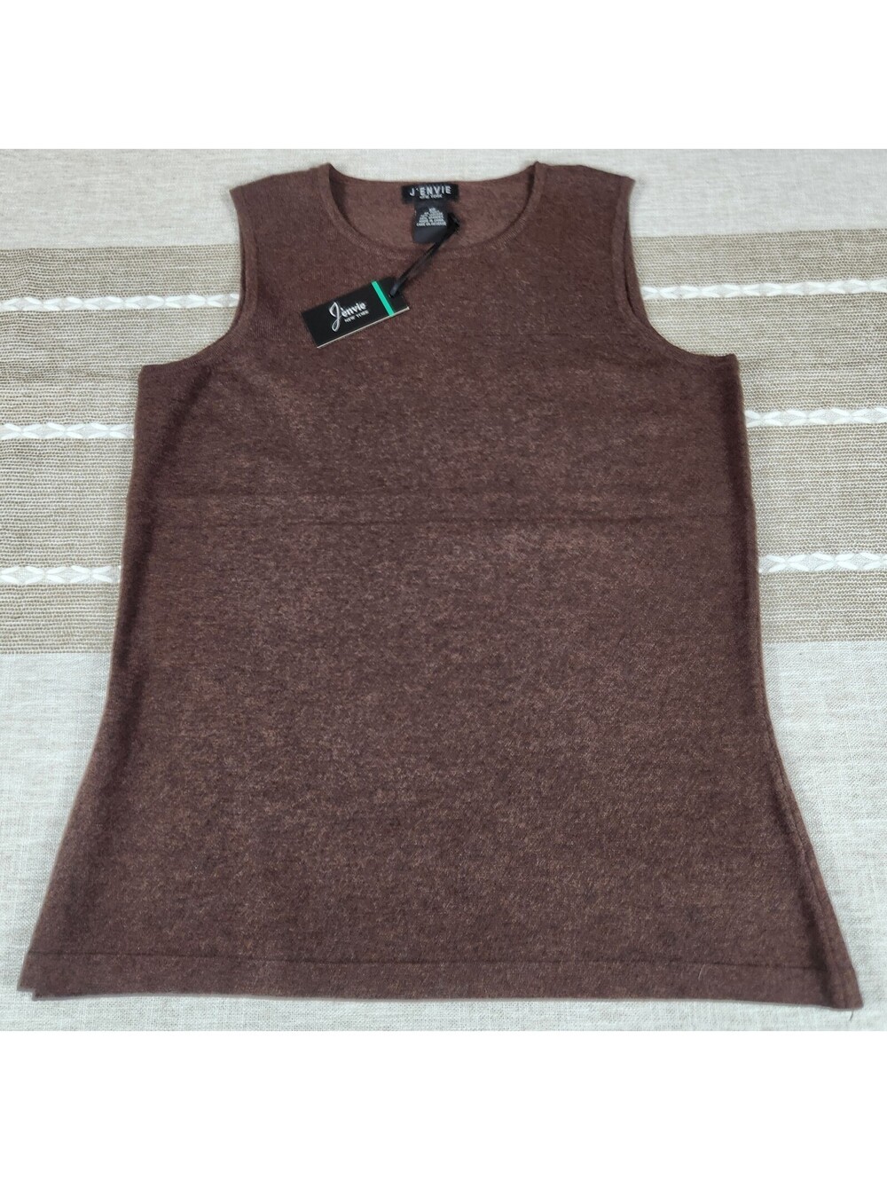 J Envie New York Women's Brown Sleeveless Pullover Size XS